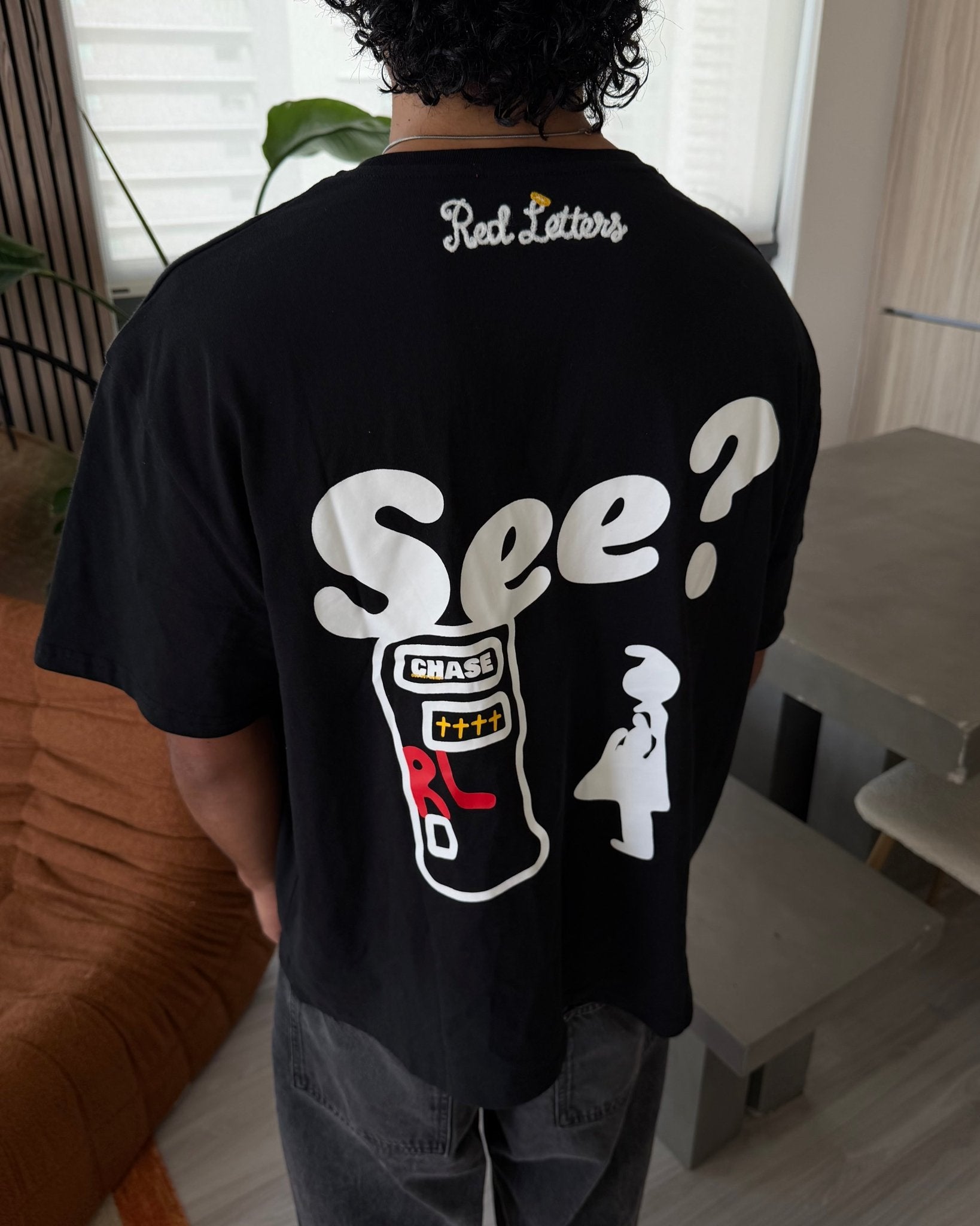 At The Bank See Tee - Red Letters
