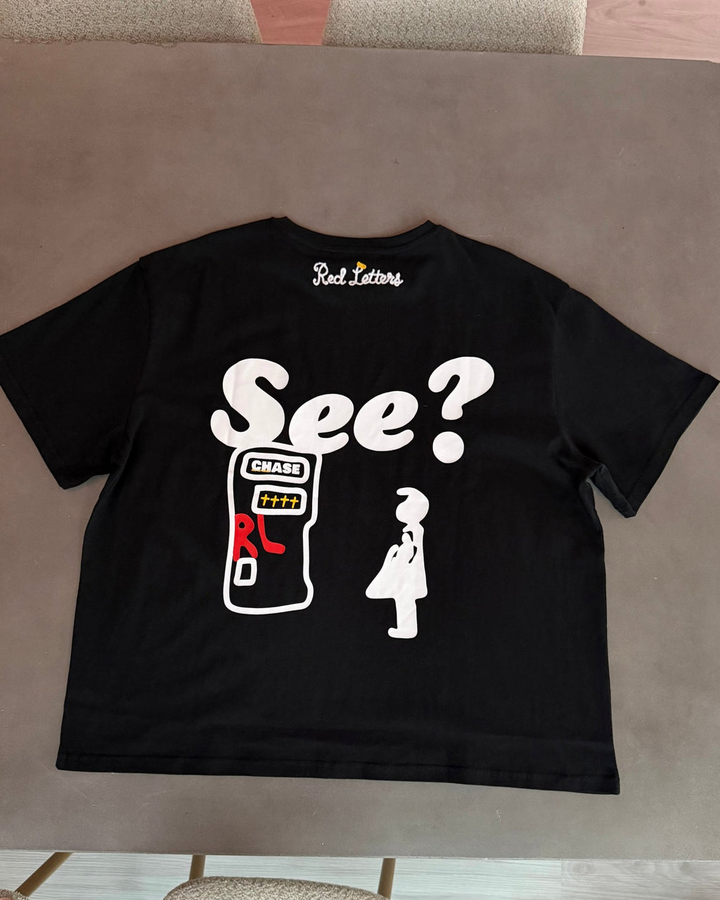 At The Bank See Tee - Red Letters