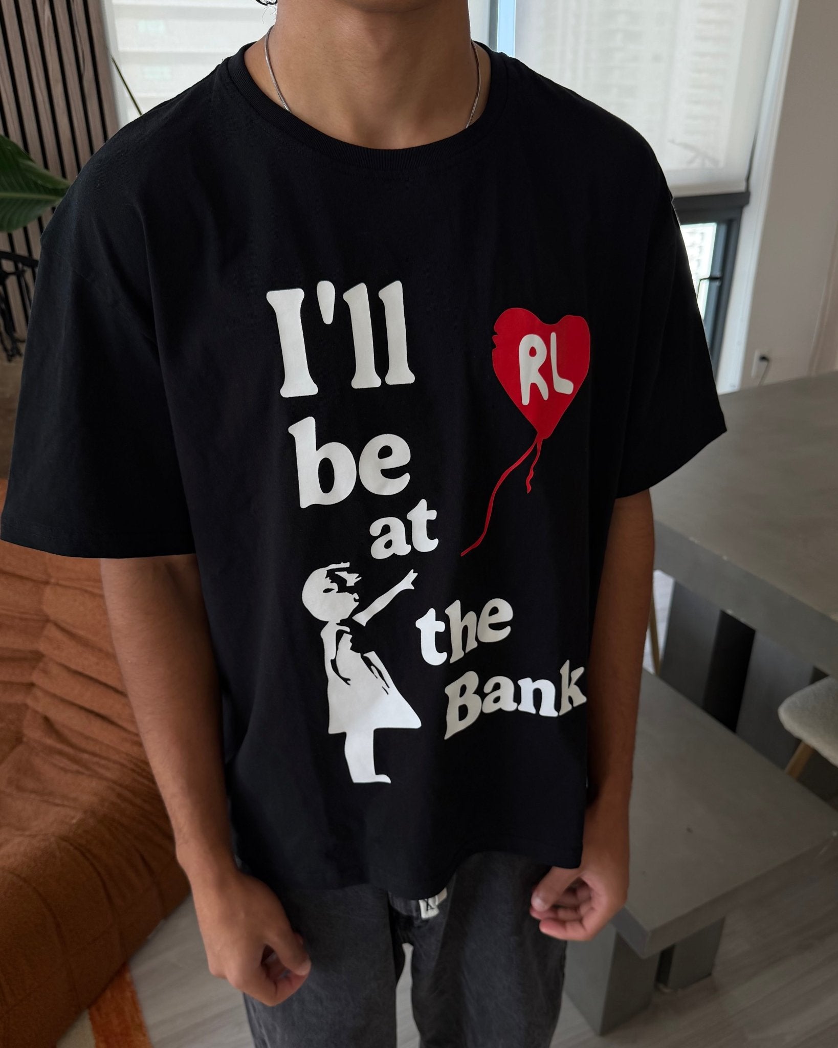 At The Bank See Tee - Red Letters