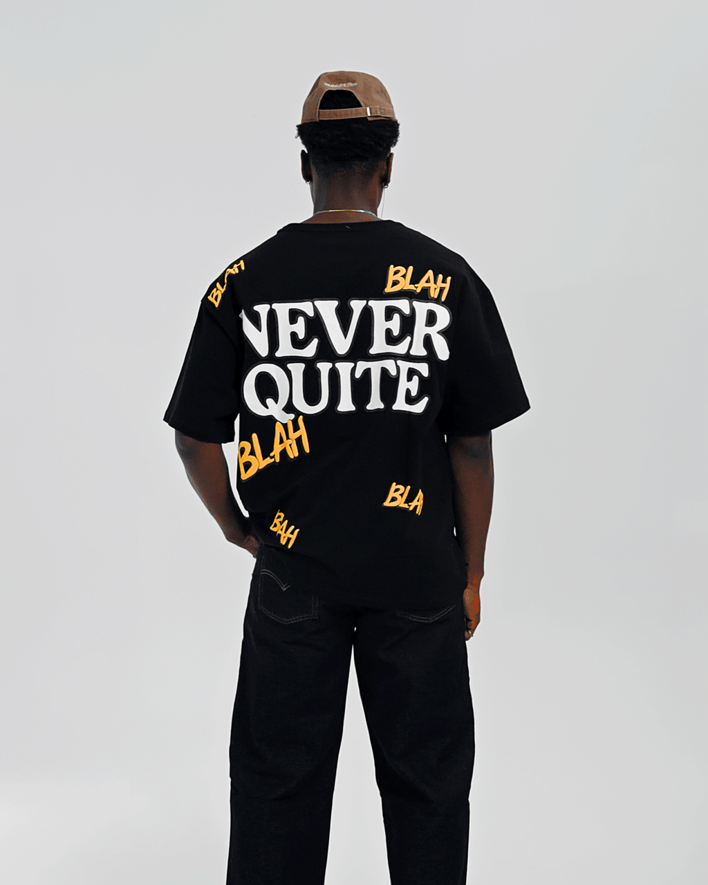 Blah Blah Blah Tee - Black by Red Letters