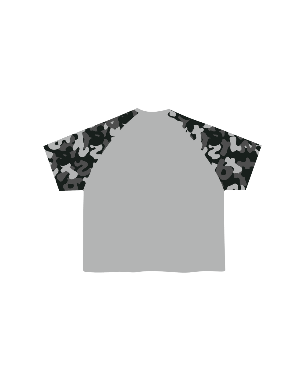 Camo Letters Thermal Tee - Winter - Red Letters