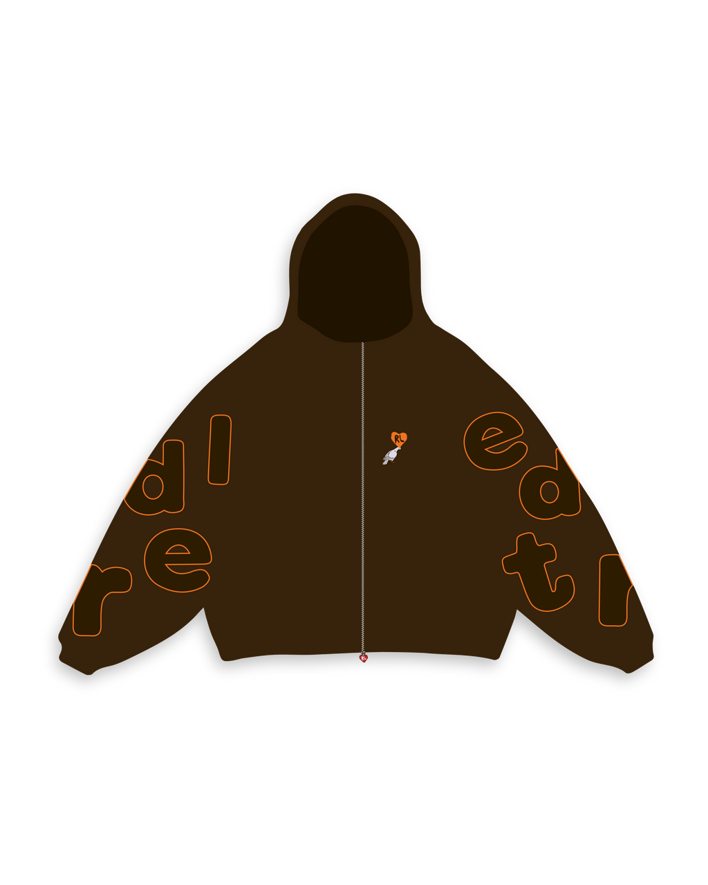 Don't Fit In Scattered Zip Up by Red Letters