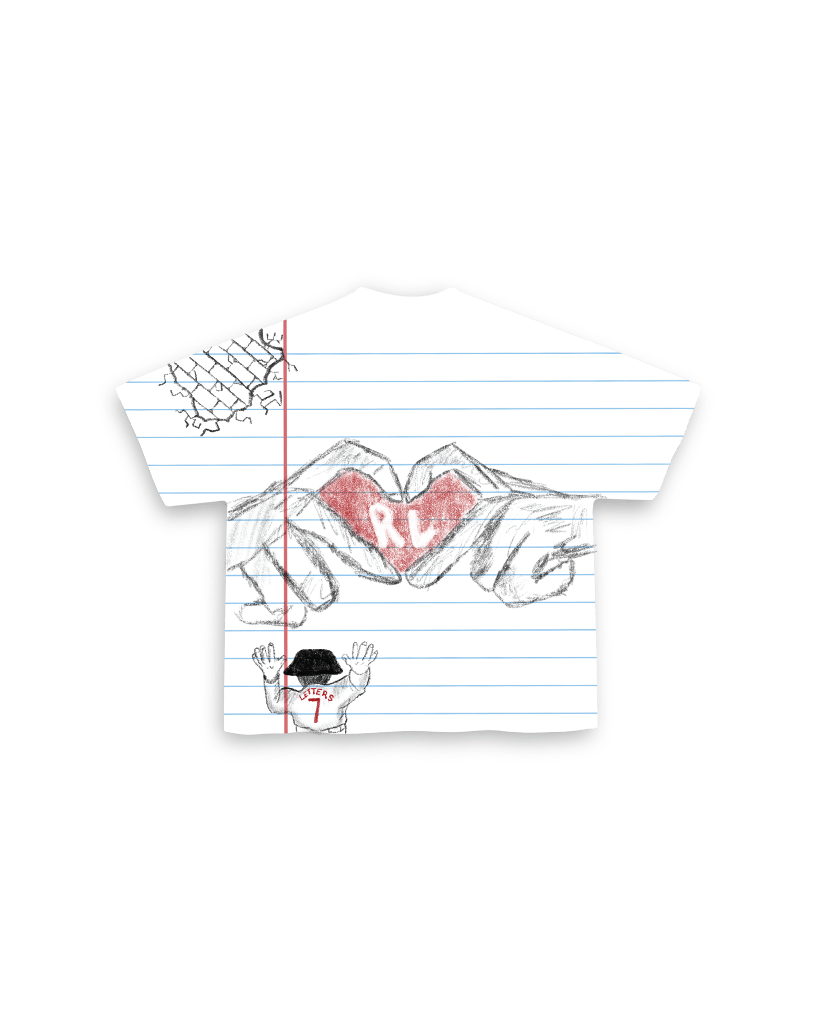 Doodle Tee - Red Letters