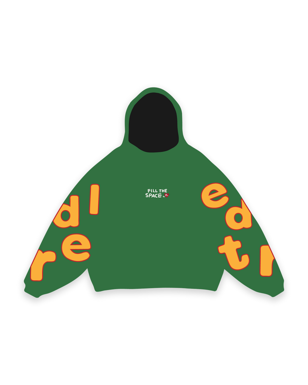 Fill The Space Scattered Hoodie by Red Letters