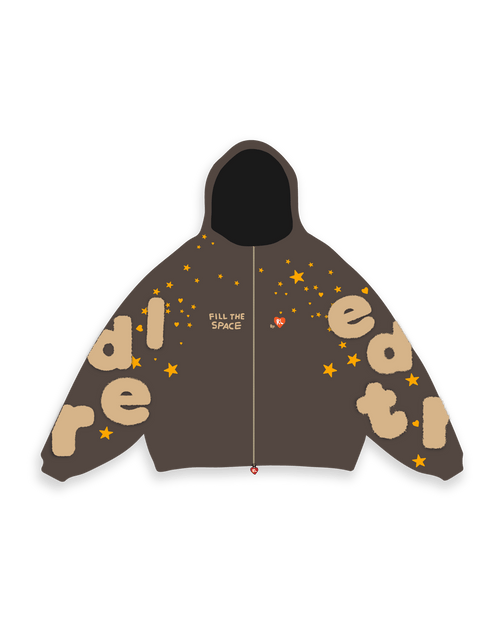 Fill The Space Scattered Zip Up by Red Letters