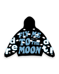 Fly Me The Moon Scattered Zip Up - Black by Red Letters