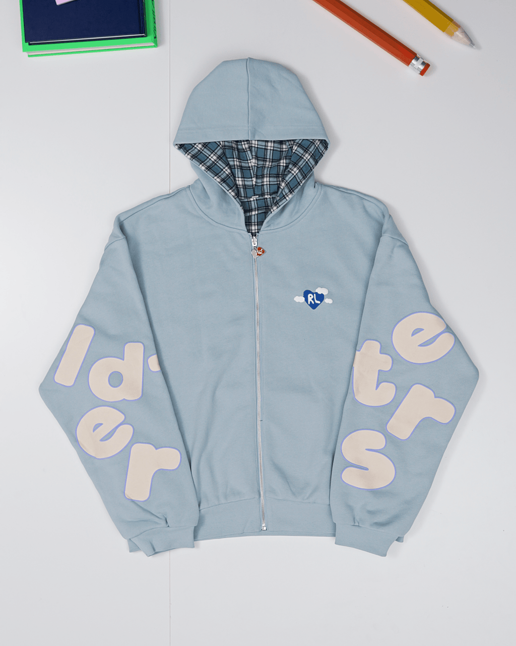 Fly Me The Moon Scattered Zip Up by Red Letters
