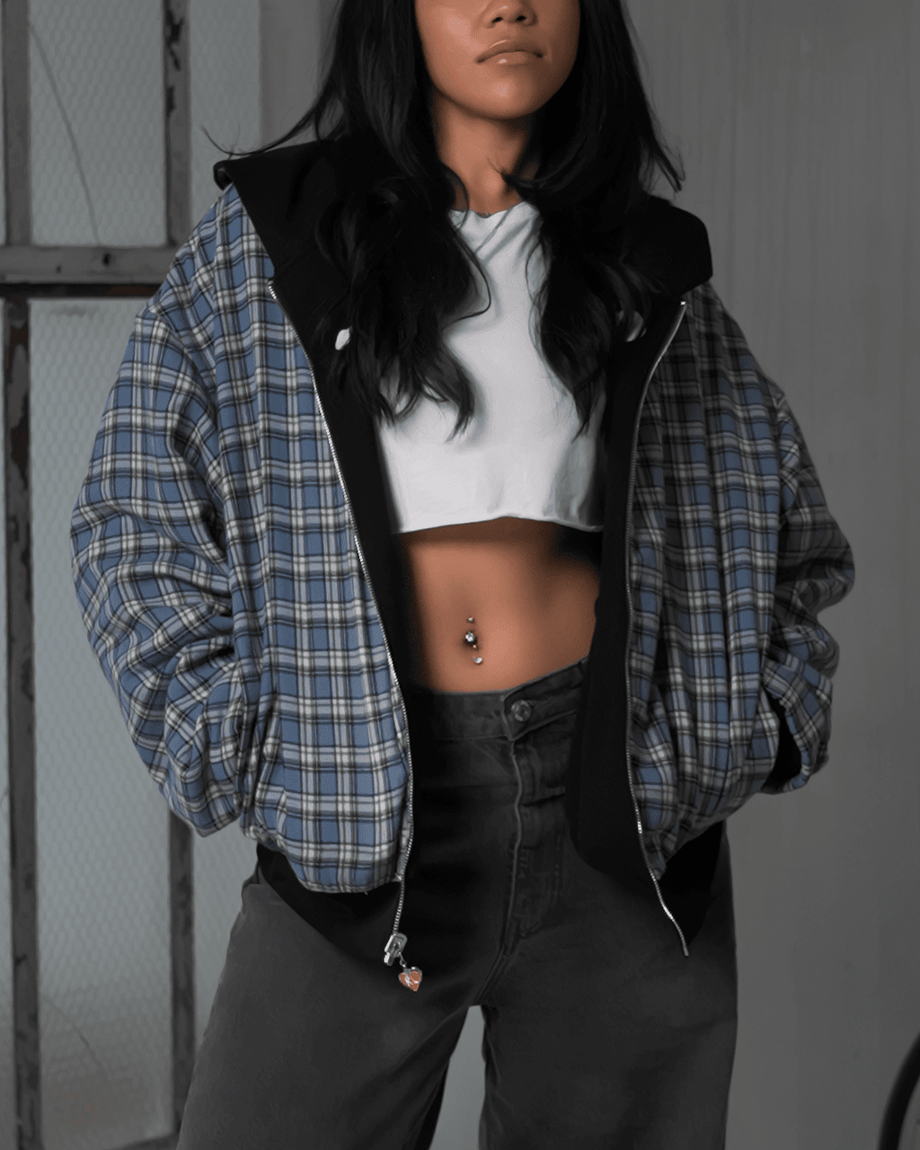 Fly Me To The Moon Scattered Zip Up - Black - Red Letters