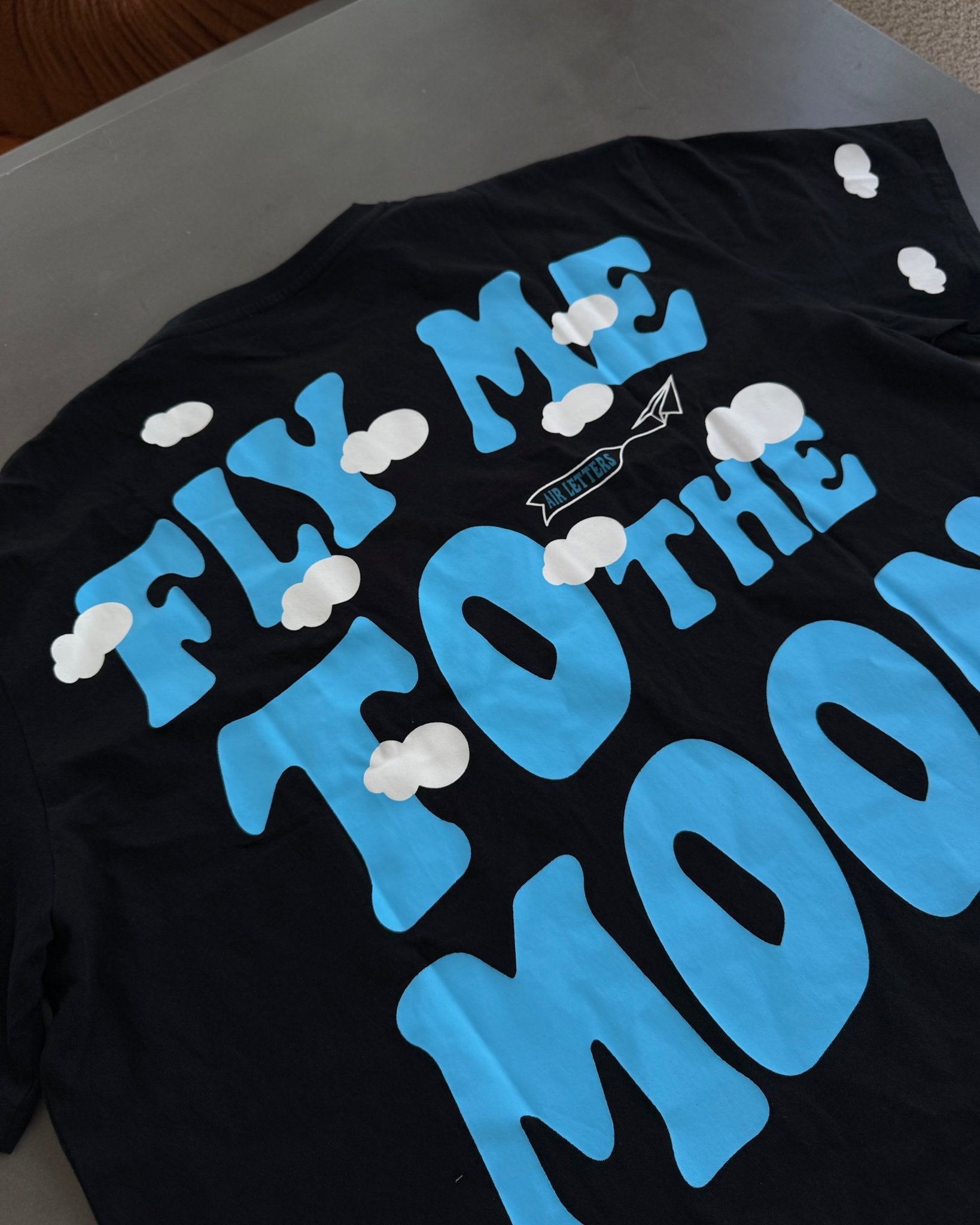 Fly Me To The Moon Tee - Red Letters
