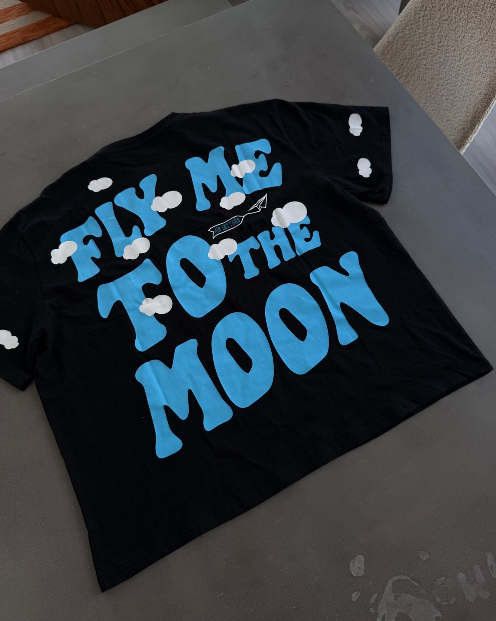 Fly Me To The Moon Tee - Red Letters