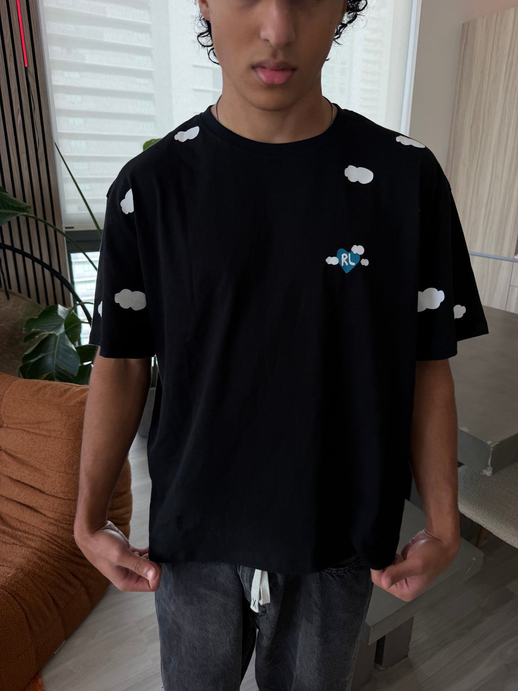 Fly Me To The Moon Tee - Red Letters