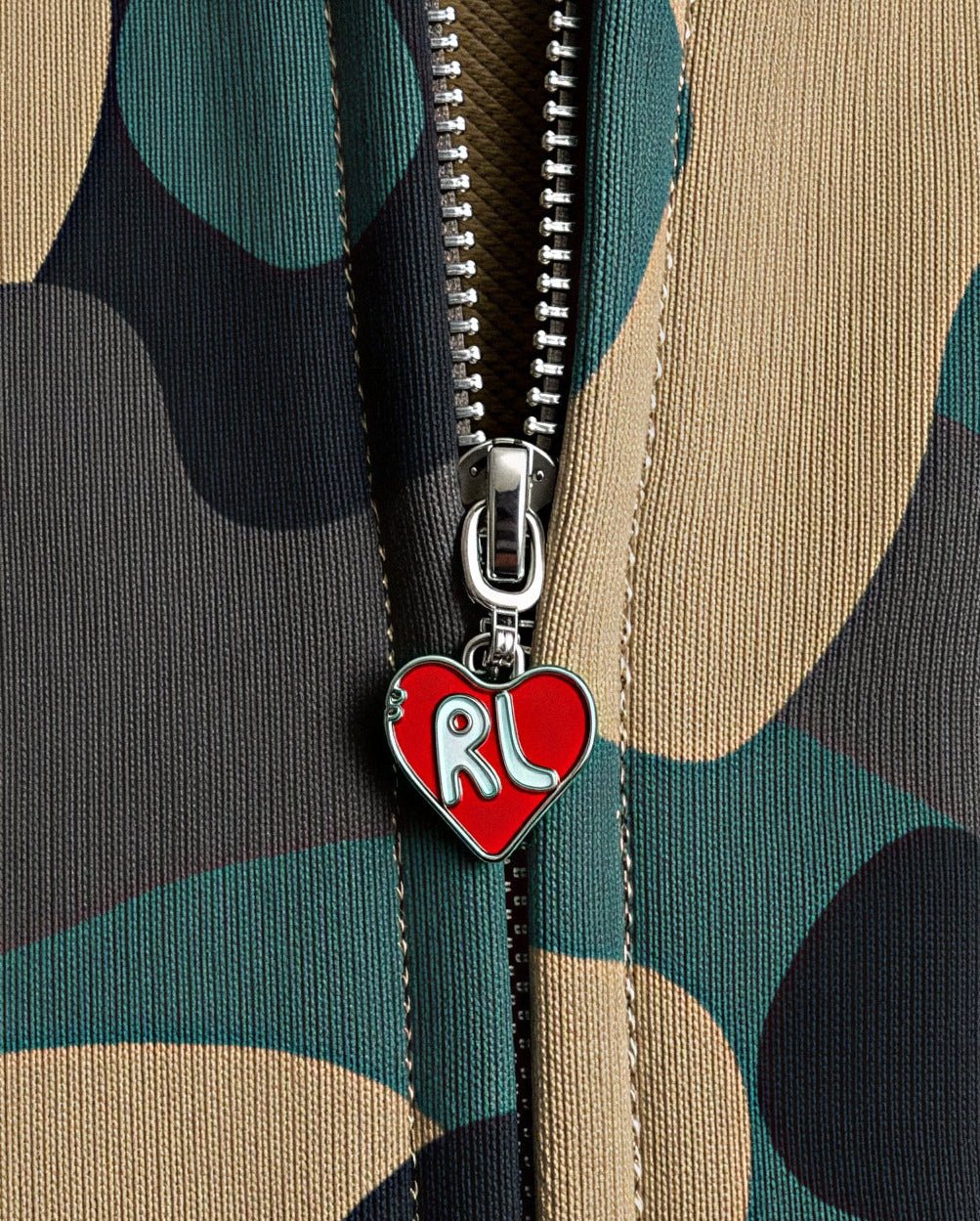 Hidden Gem Scattered Zip Up - Red Letters