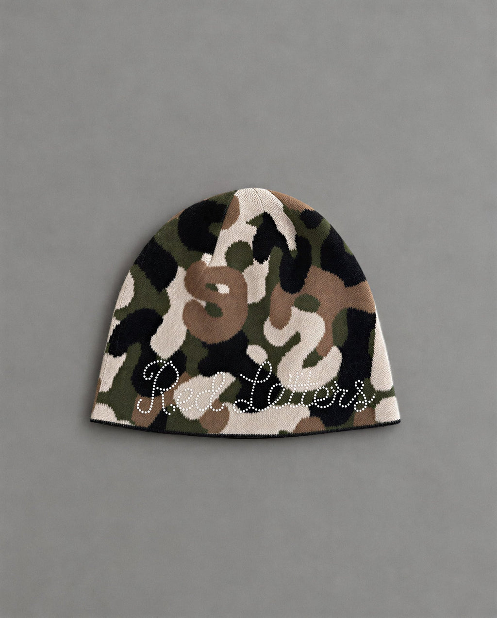 Hidden Gem Skully Beanie - Red Letters