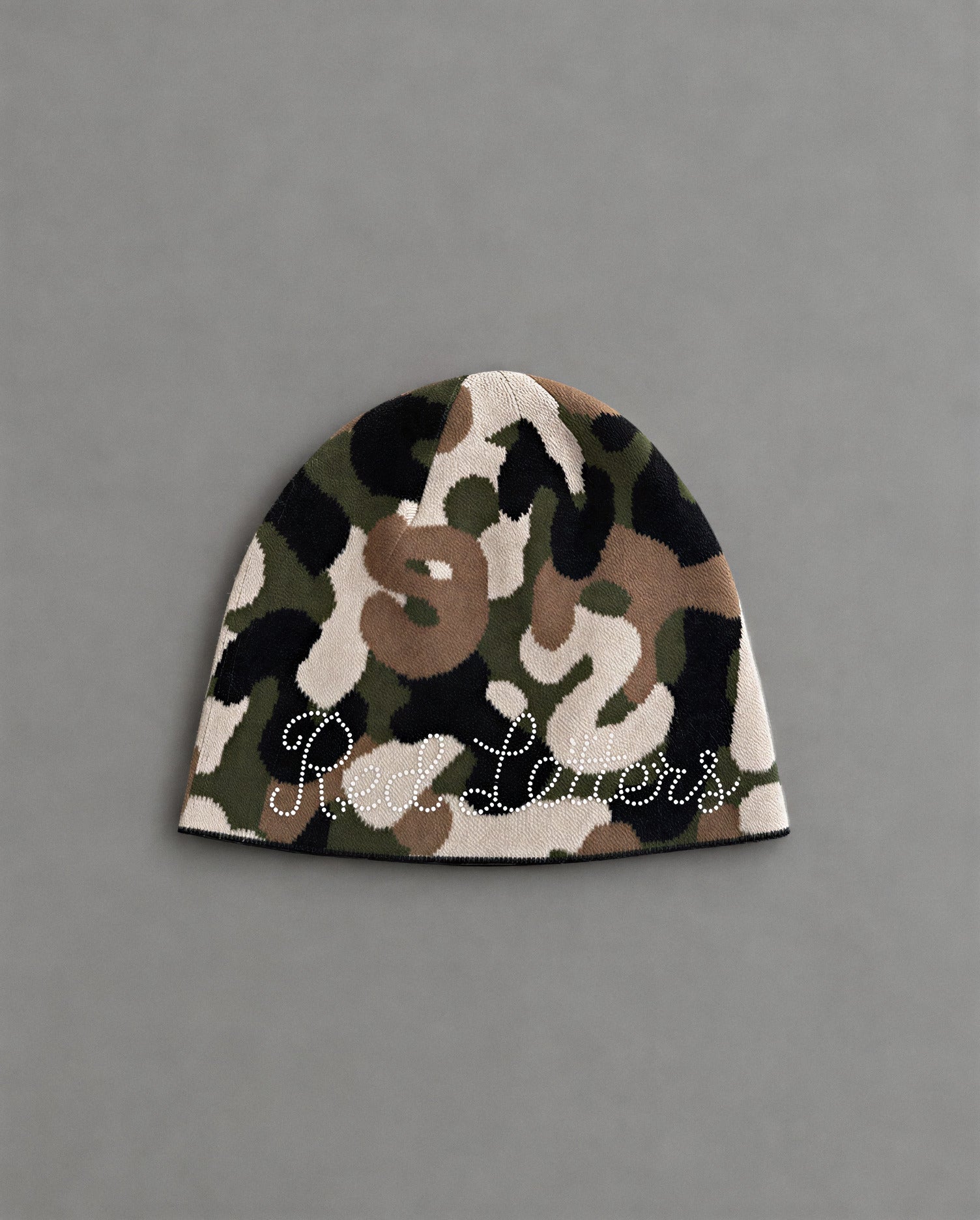 Hidden Gem Skully Beanie - Red Letters