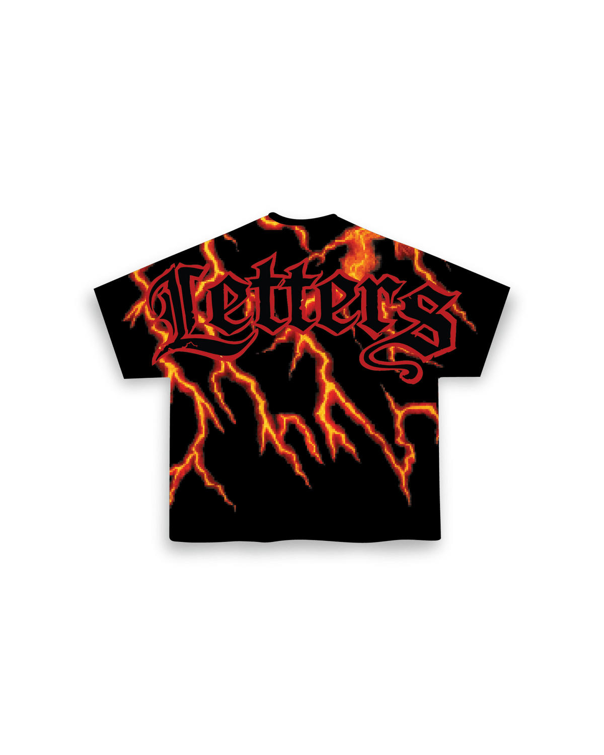 Lightning Letters Tee - Red Letters