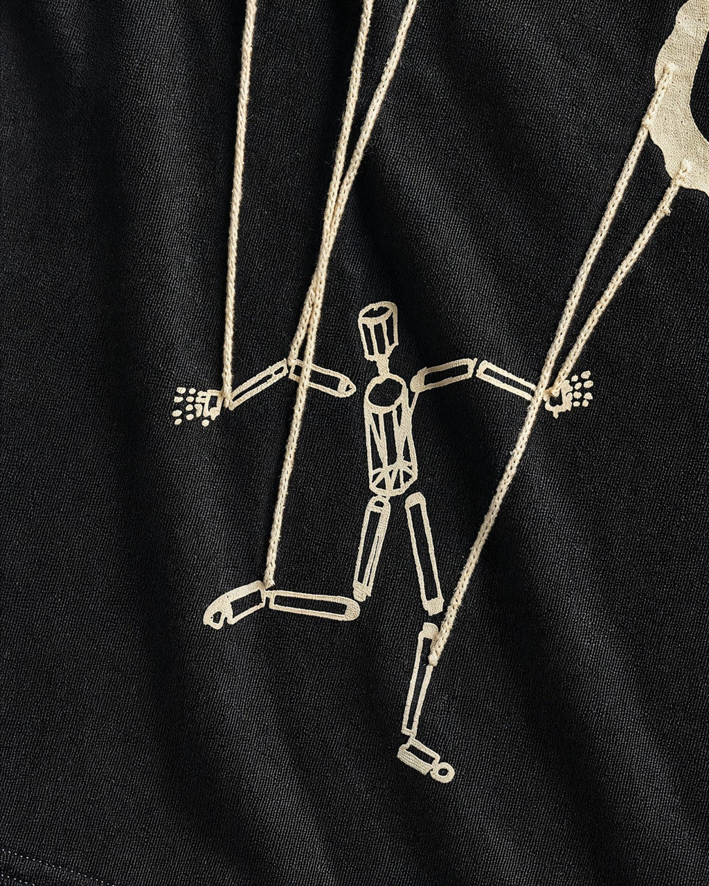 Lord Lift Me Up Rope Tee - Black - Red Letters