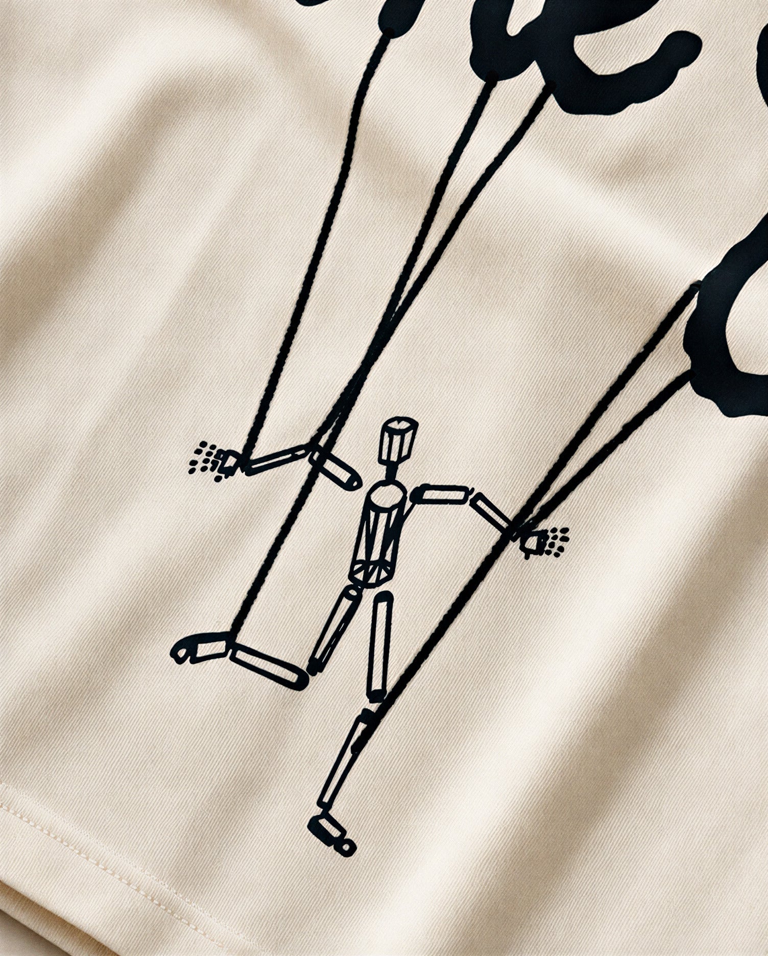 Lord Lift Me Up Rope Tee - Off White - Red Letters