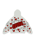 Love Letters Scattered Zip Up by Red Letters
