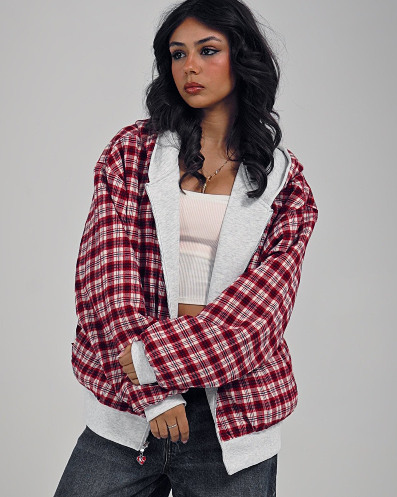 Love Letters Scattered Zip Up by Red Letters