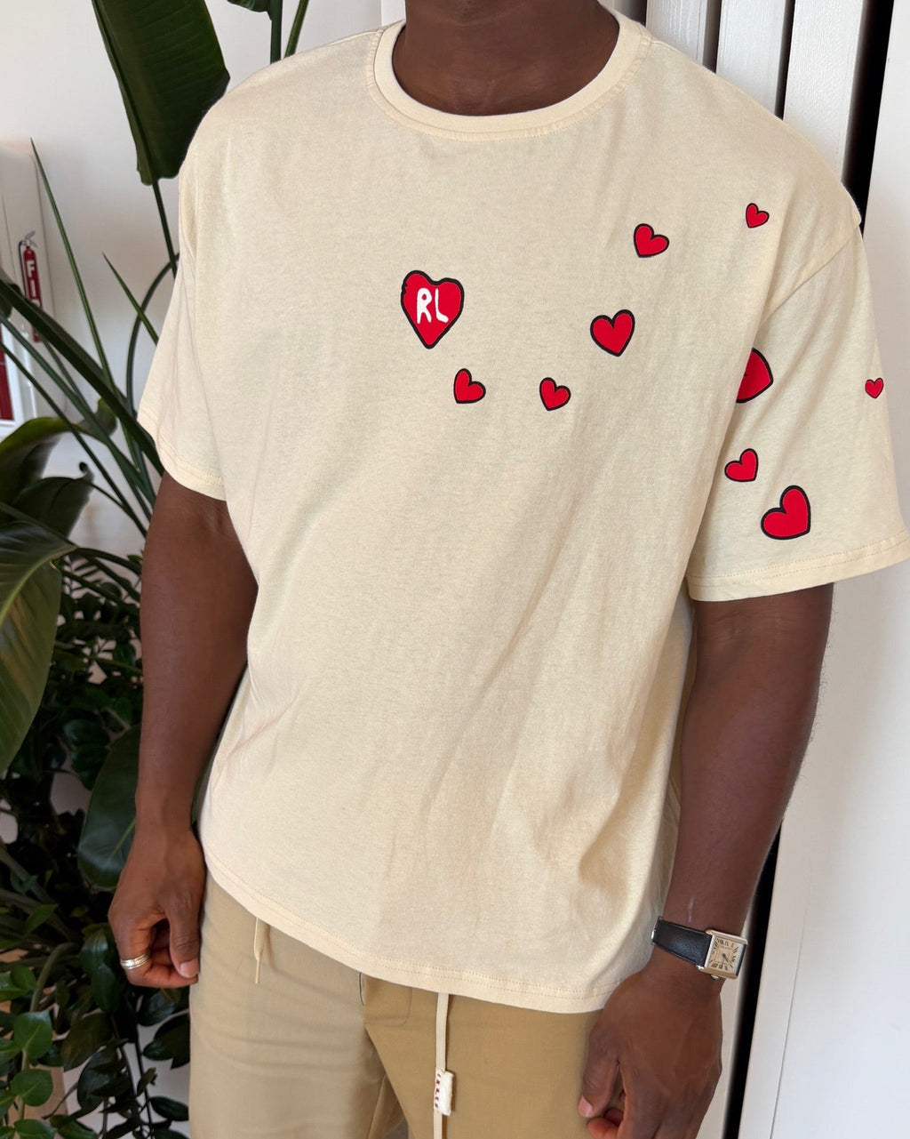 Love Letters Tee - Red Letters