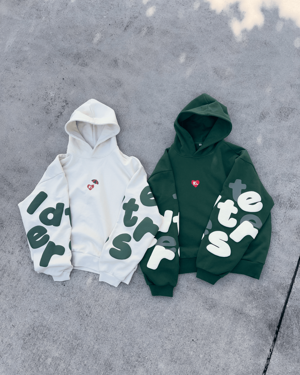 Main Beach Scattered Hoodie by Red Letters