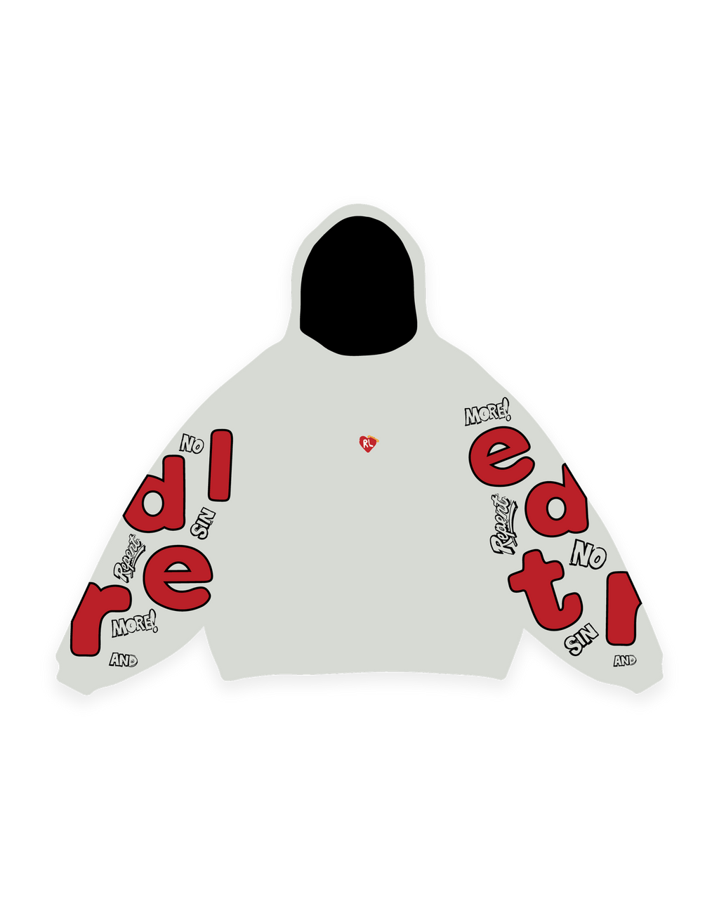No More Sin Scattered Hoodie by Red Letters