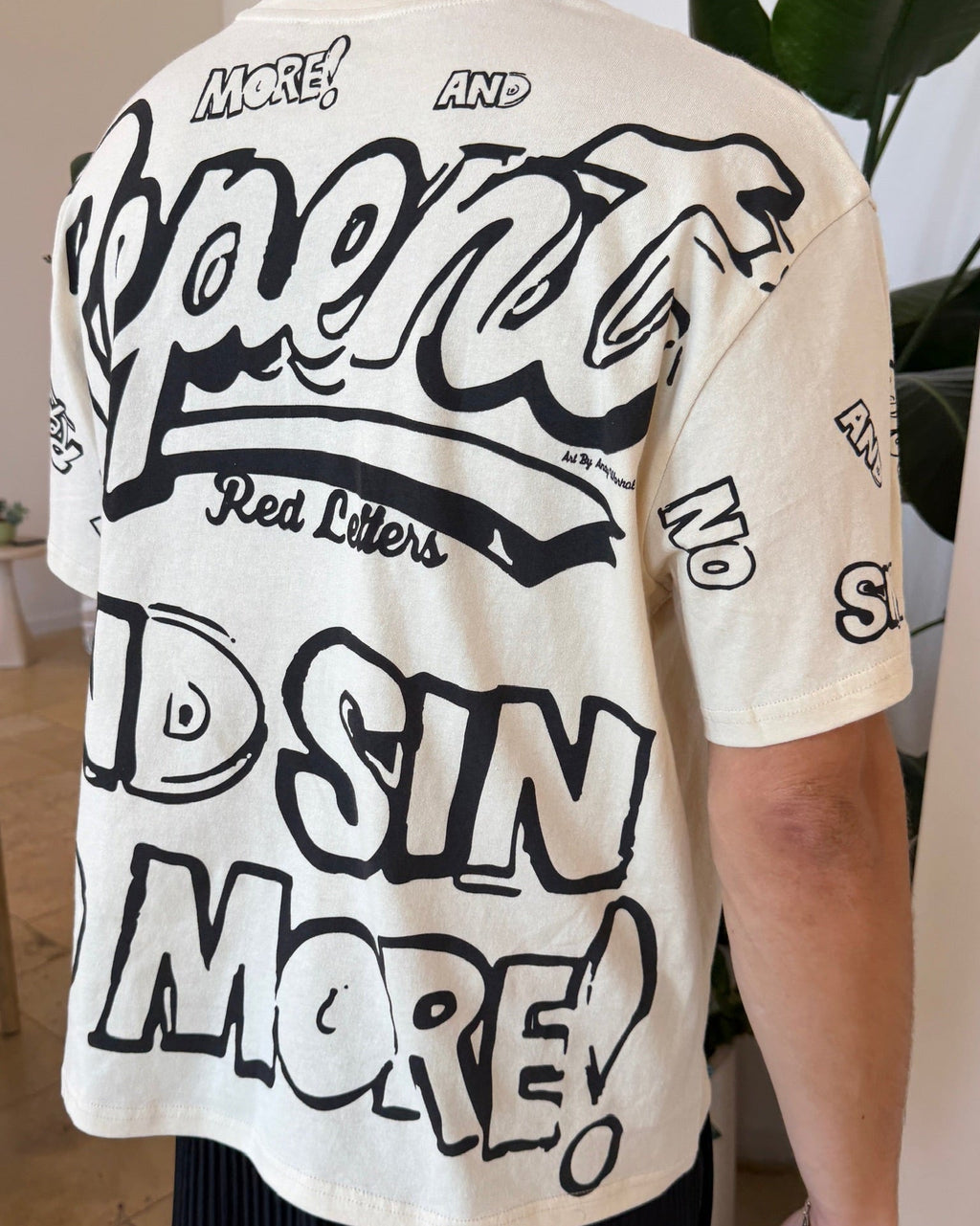 No More Sin Tee - Red Letters