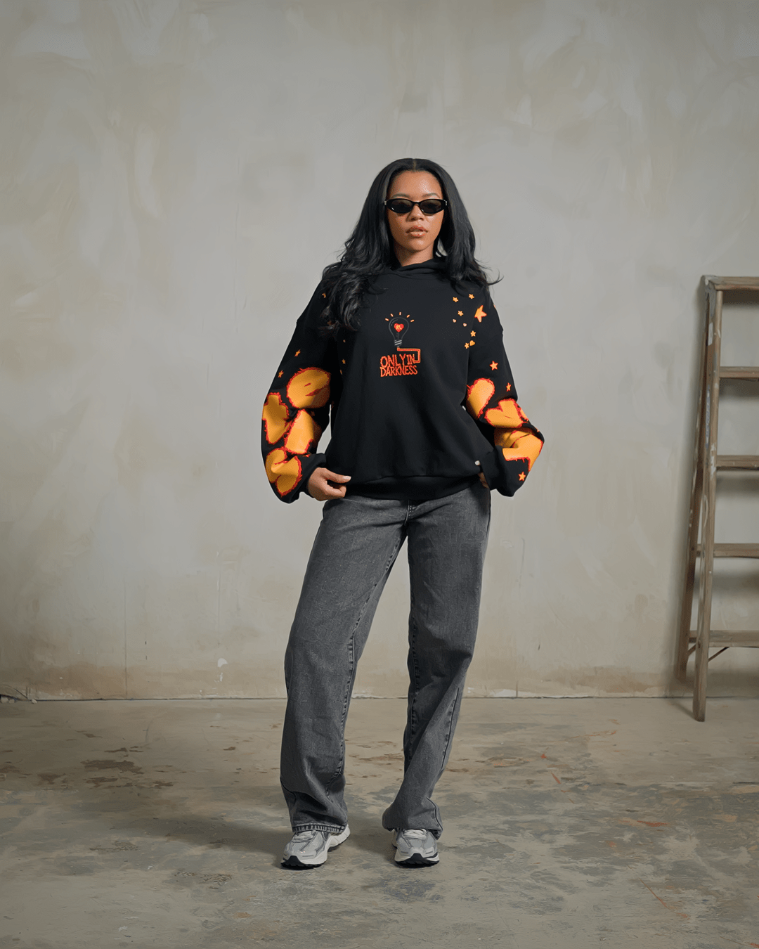 Only In Darkness Scattered Hoodie by Red Letters