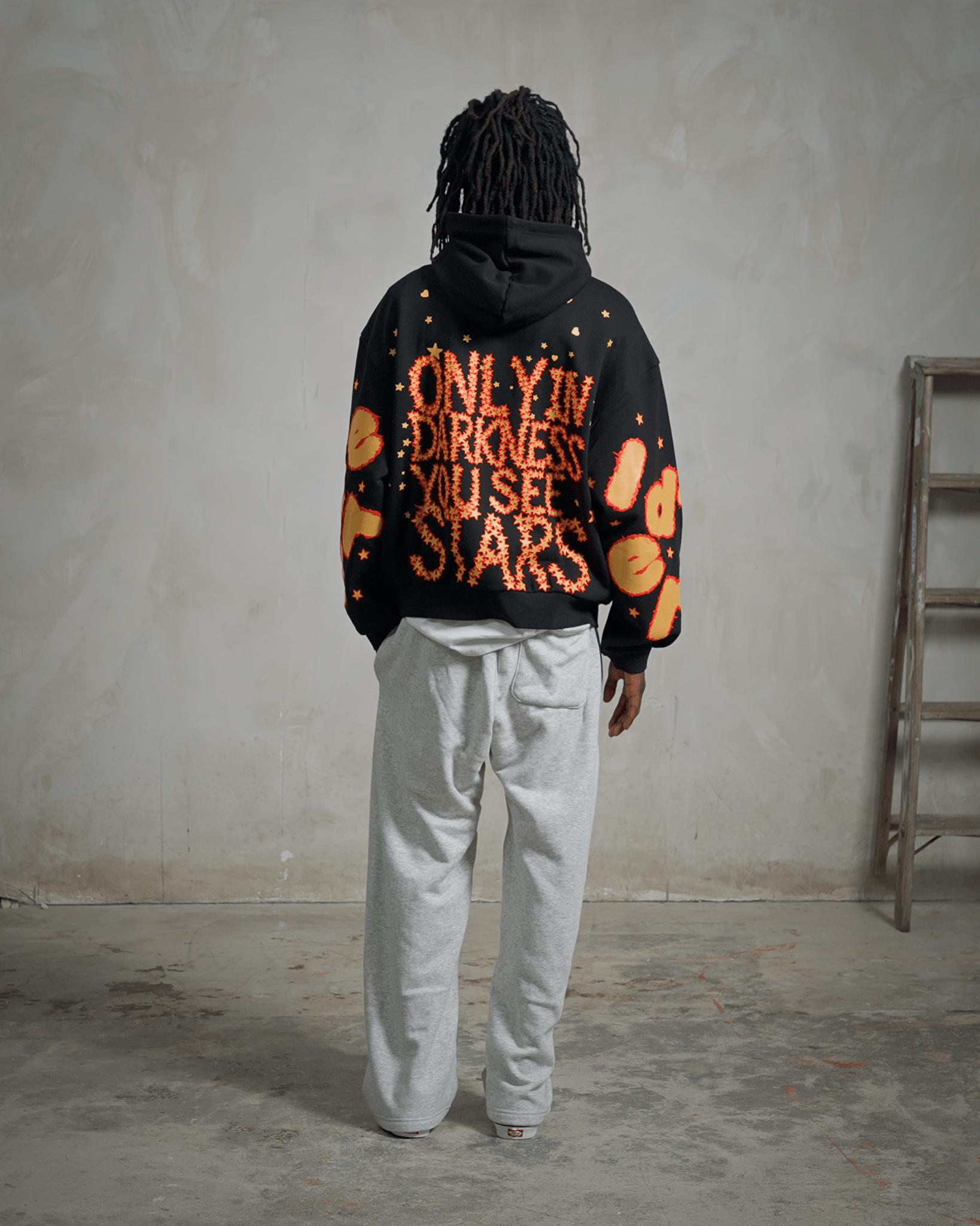 Only In Darkness Scattered Hoodie by Red Letters
