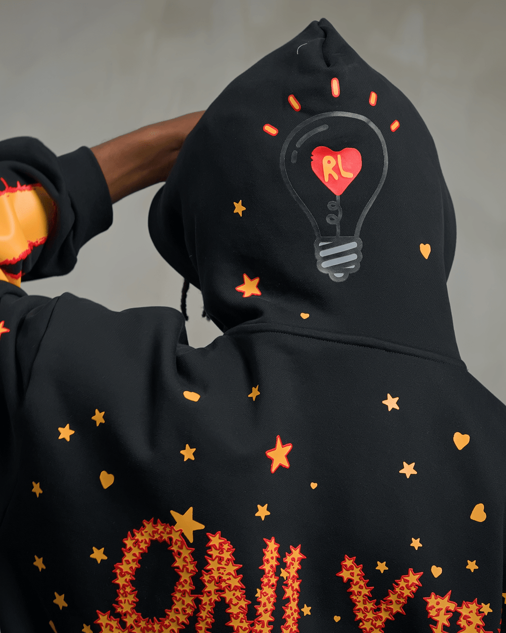 Only In Darkness Scattered Hoodie by Red Letters