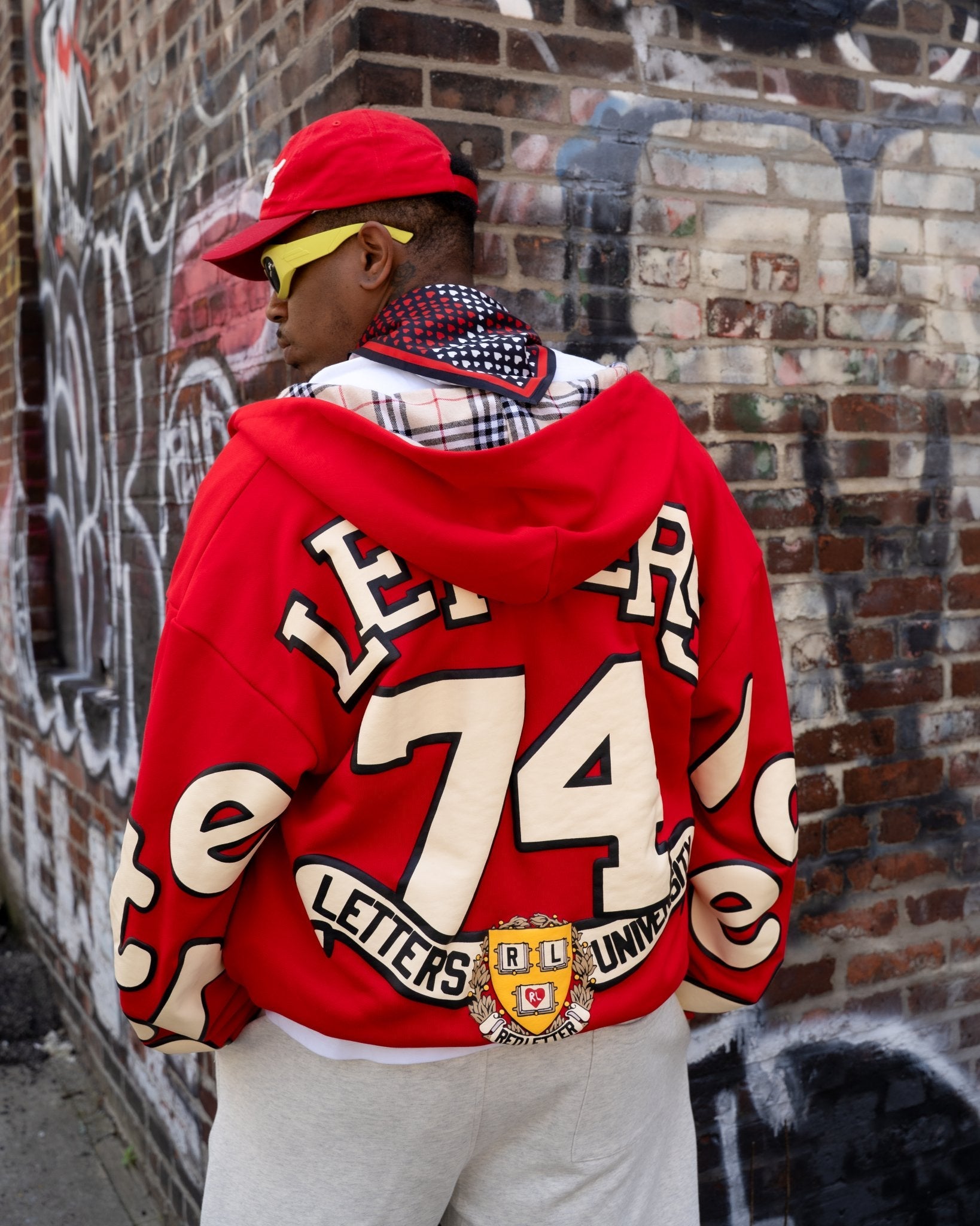 RL Uni Scattered Zip Up - Red by Red Letters