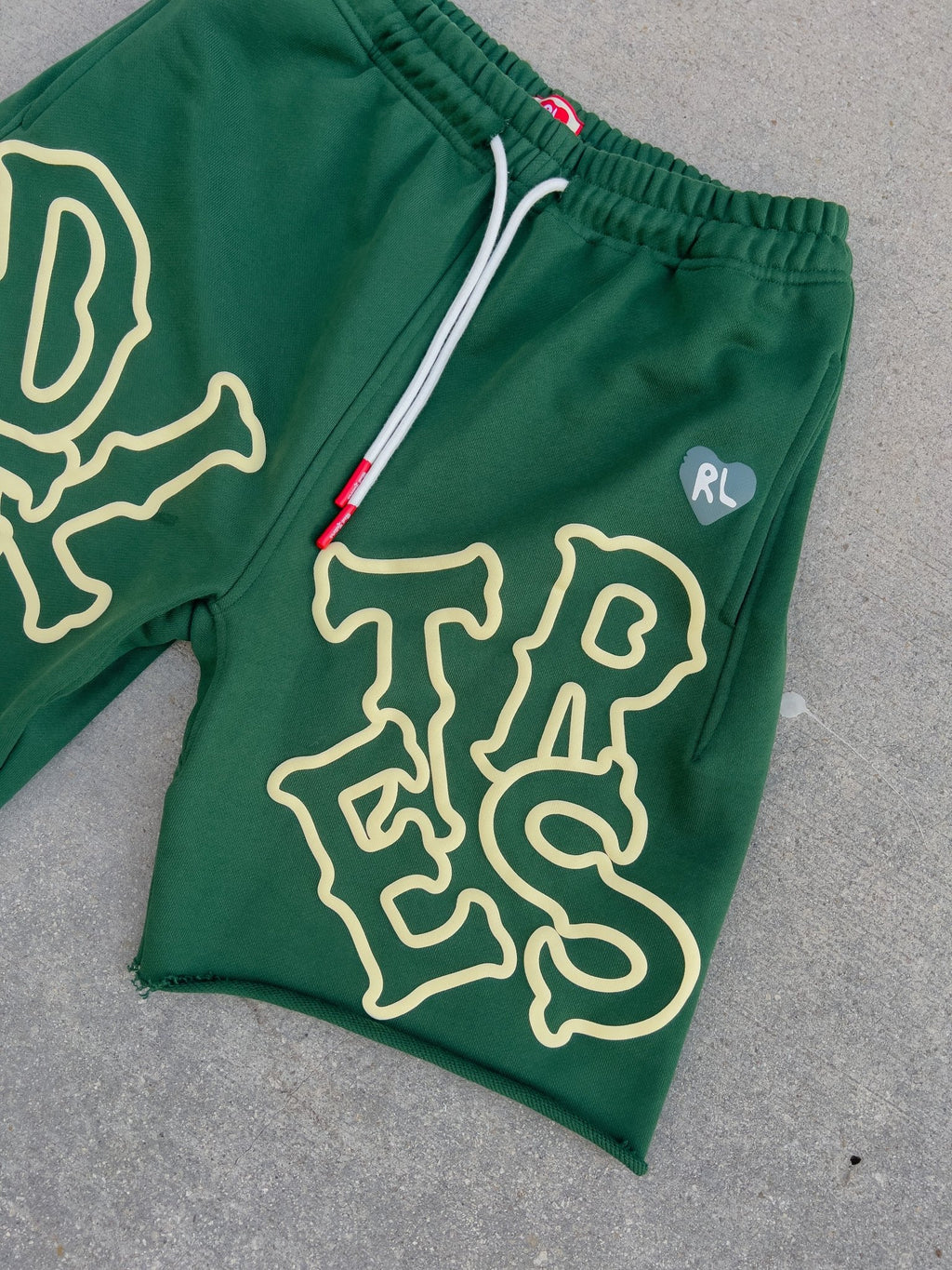 Scattered Sweat Shorts - Green by Red Letters