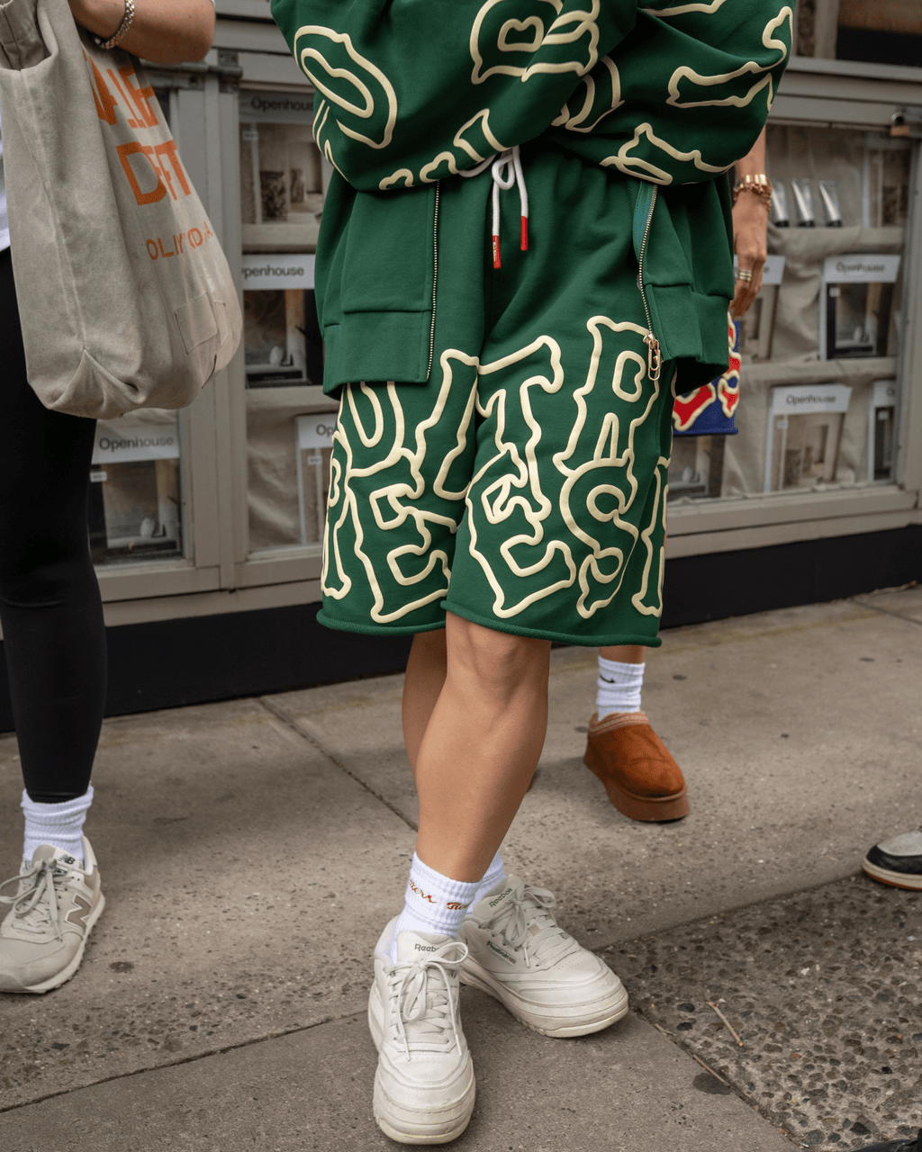 Scattered Sweat Shorts - Green by Red Letters