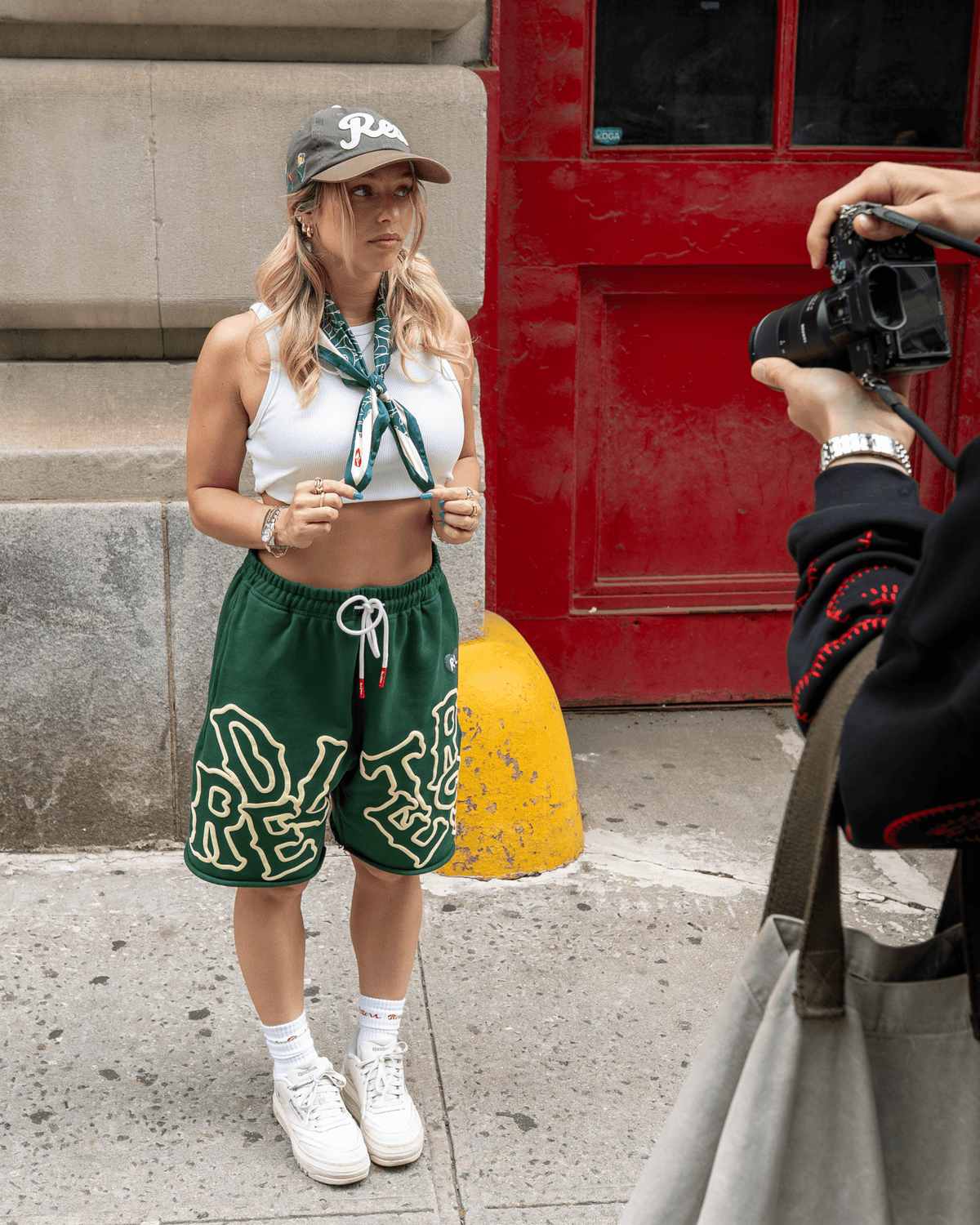 Scattered Sweat Shorts - Green by Red Letters