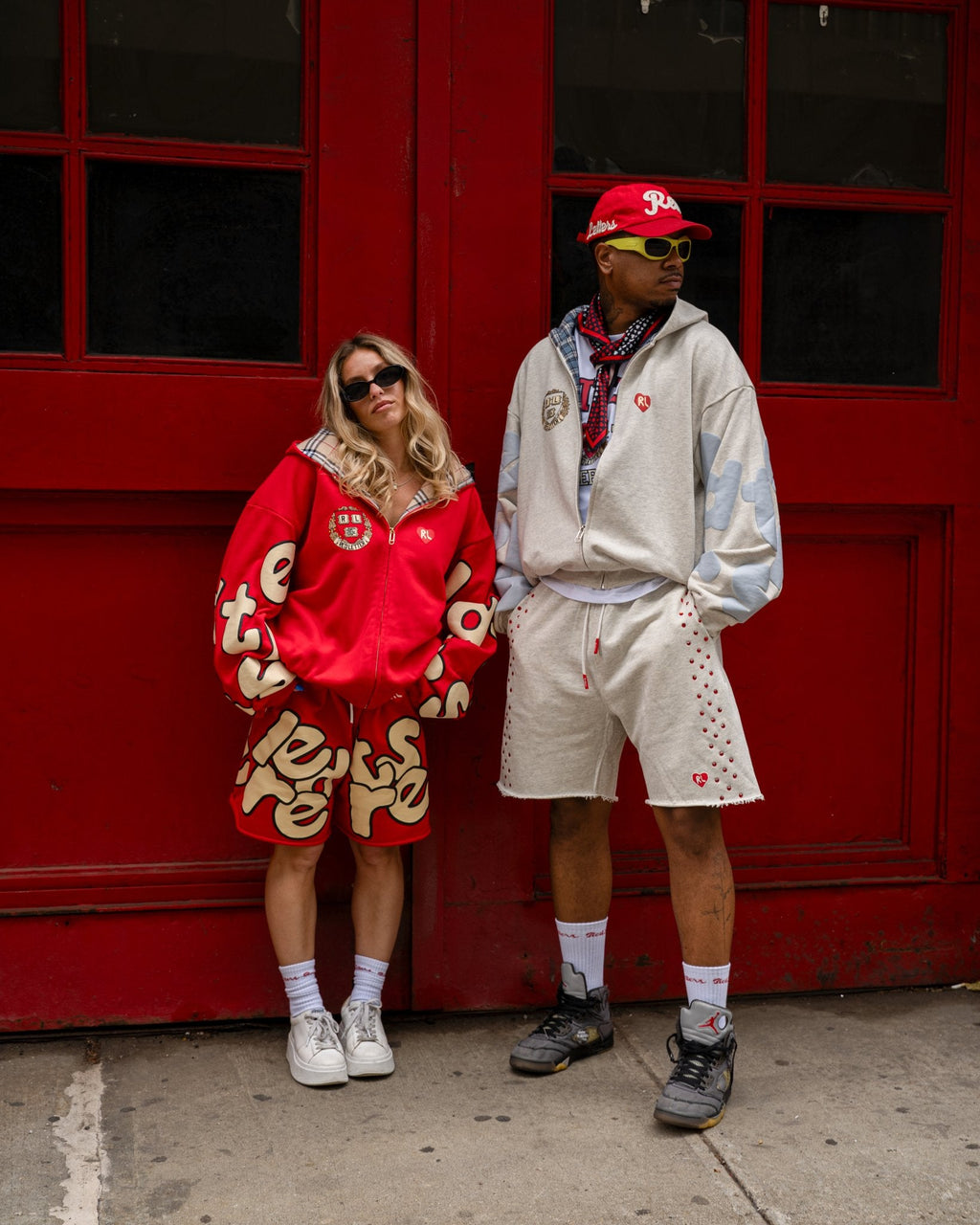 Scattered Sweatshorts - Red by Red Letters