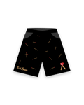 Start the Fire French Terry Shorts - Red Letters
