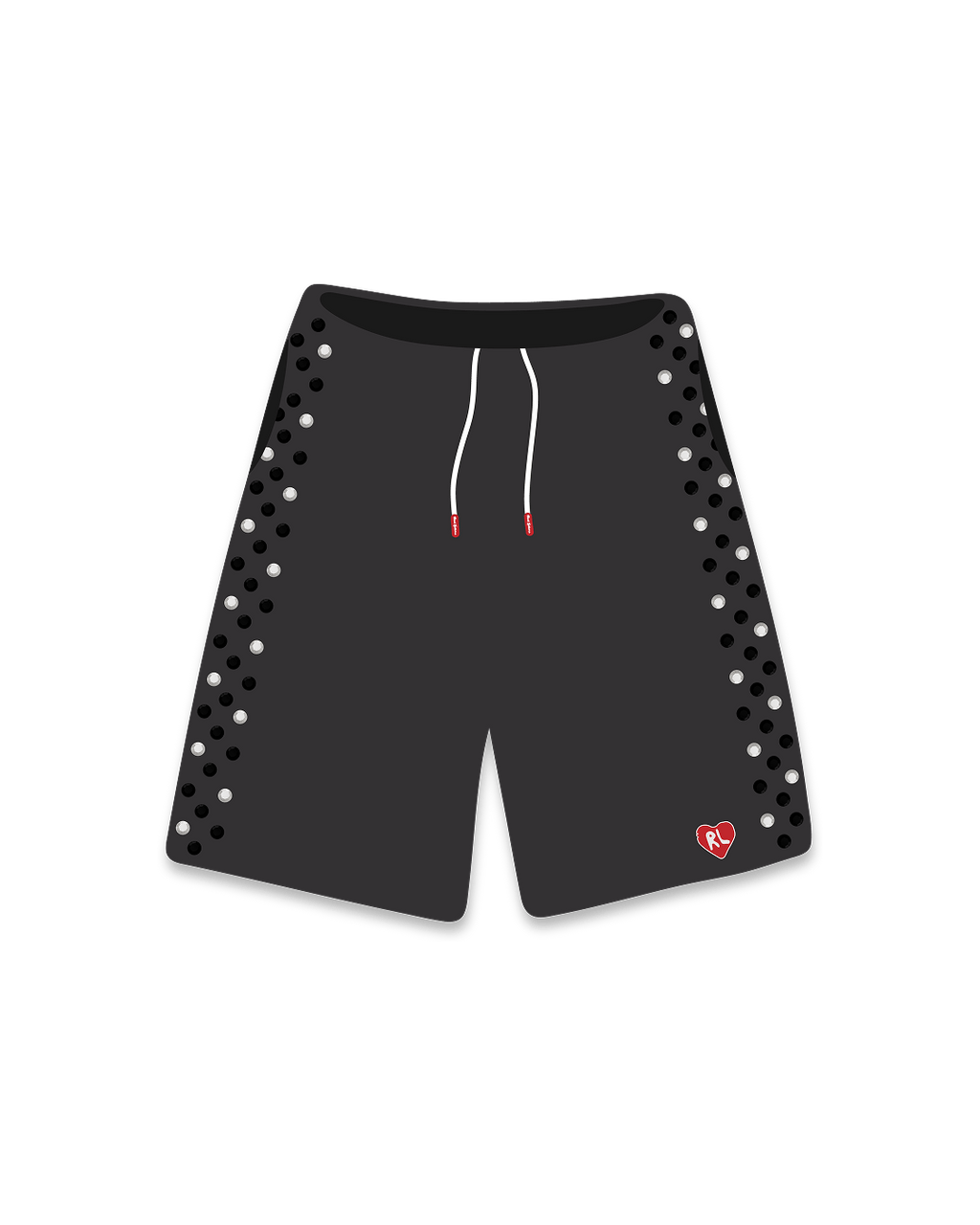 Stoned Sweat Shorts - Charcoal by Red Letters