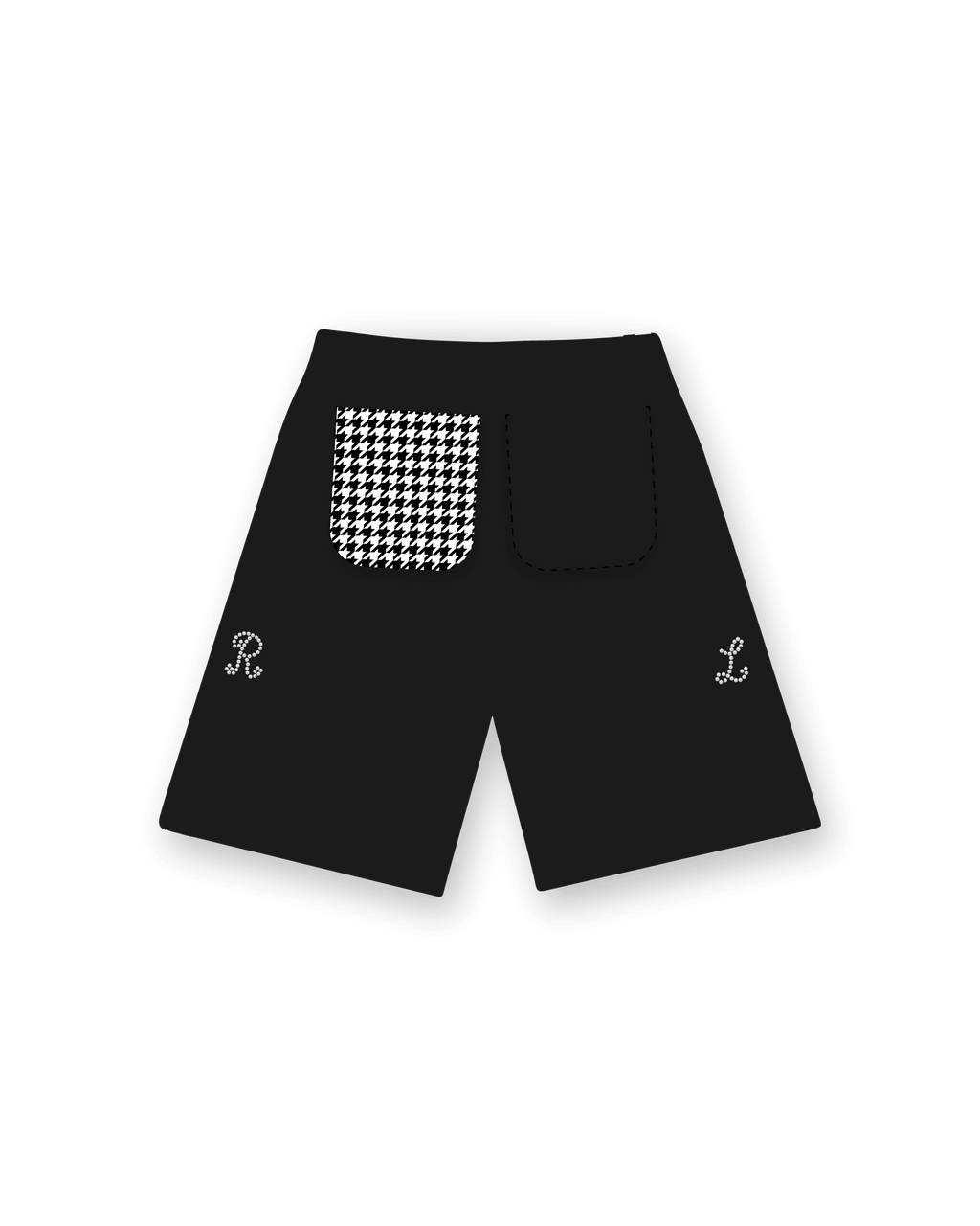 Trust God French Terry Shorts - Black - Red Letters