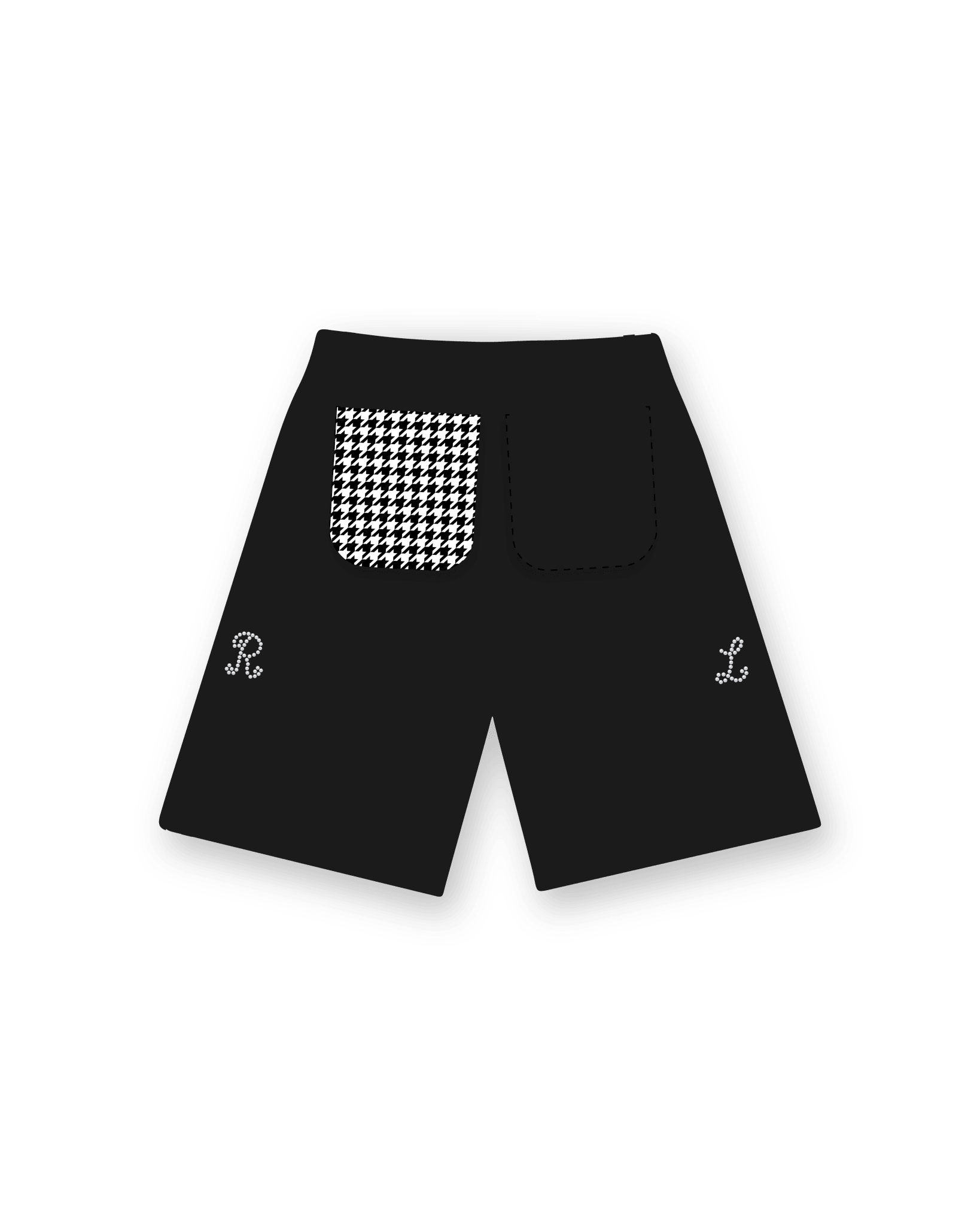 Trust God French Terry Shorts - Black - Red Letters