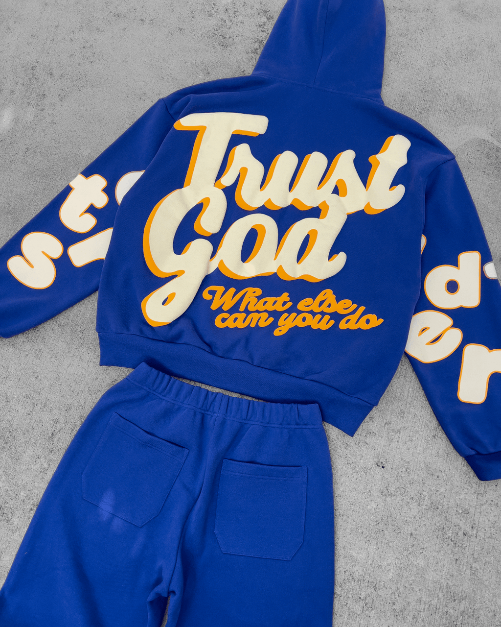 Trust God Scattered Hoodie - Royal by Red Letters
