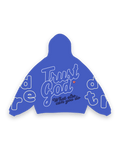 Trust God Scattered Stitch Zip Up - Royal by Red Letters