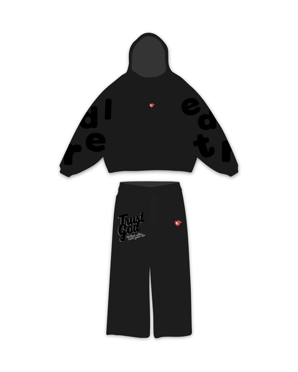 Trust God Set - Black by Red Letters