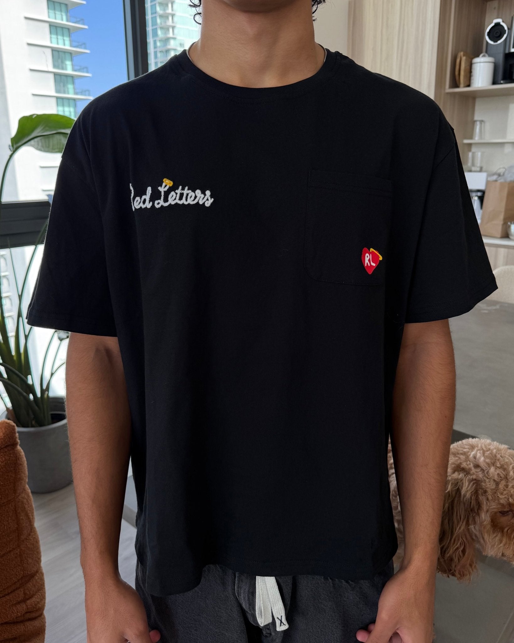 Trust God Tee - Black - Red Letters