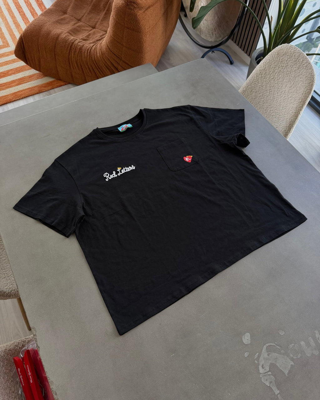 Trust God Tee - Black - Red Letters